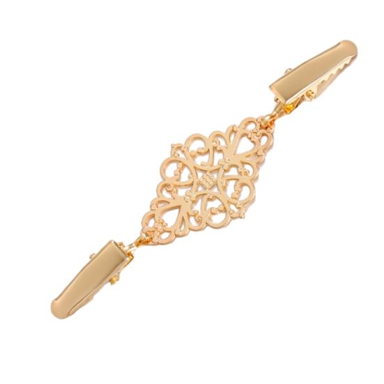 1/3Pcs Sweater Clips Geometric Design Alloy Clips Sweaters Dresses Scarves Brooch Pins Versatile Clothing Accessory