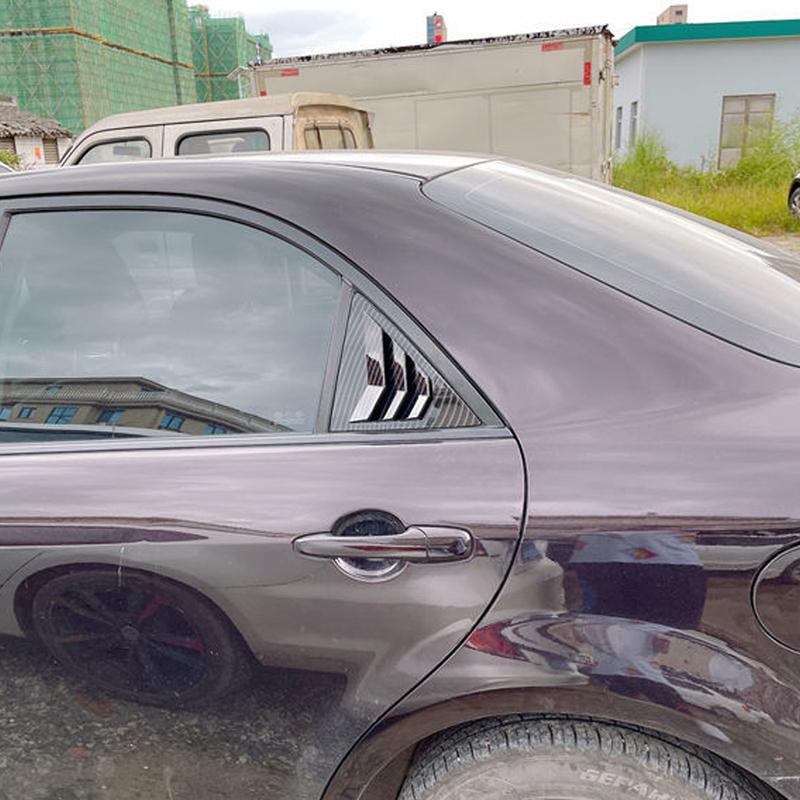 Для Mazda 6 Седан 2002 2003 2004 2005-2008 ABS Пластик Заднее Окно Четверть Жалюзи Накладка Боковое Вентиляционное Отверстие Отделка Автомобильные Клейкие Аксессуары