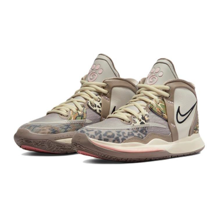 Nike Детские кроссовки Kyrie Infinity GS Leopard Camo Tan Light-Iron-Ore Moon-Fossil DD0334-006