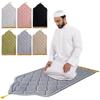 Mosque Shape Worship Kneel Carpet with Tassels Praying Floor Pad Muslim Prayer Mat  Pilgrimage