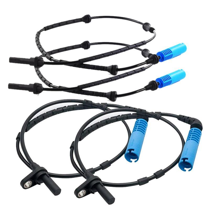 4pcs ABS Wheel Speed Sensor Fit For BMW X3 E83 2.0 2.5 3.0 xDrive 34523420330 34523420331