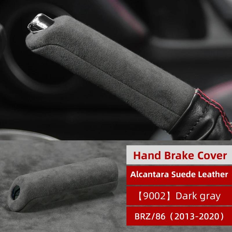 Betterhumz For Subaru BRZ Toyota 86 GT86 2013- Made of Alcantara ABS Car Handbrake Cover Mouldings Car Interior Accessories