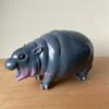 Bouncy Pork Hippo Resin Figurine Pygmy Resin Statue Gifts Hippopotamus Ornaments for Christmas