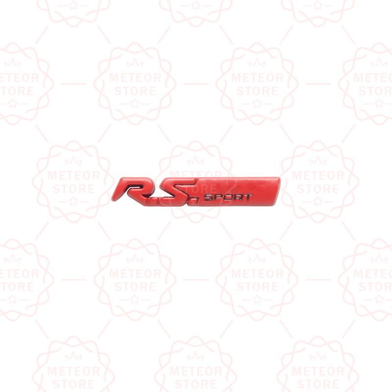 Car Nameplate RS Sport Metal Badge Interior Steering Wheel Sticker Emblem For Twingo Captur Kadjar Megane Koleos Clio Sandero