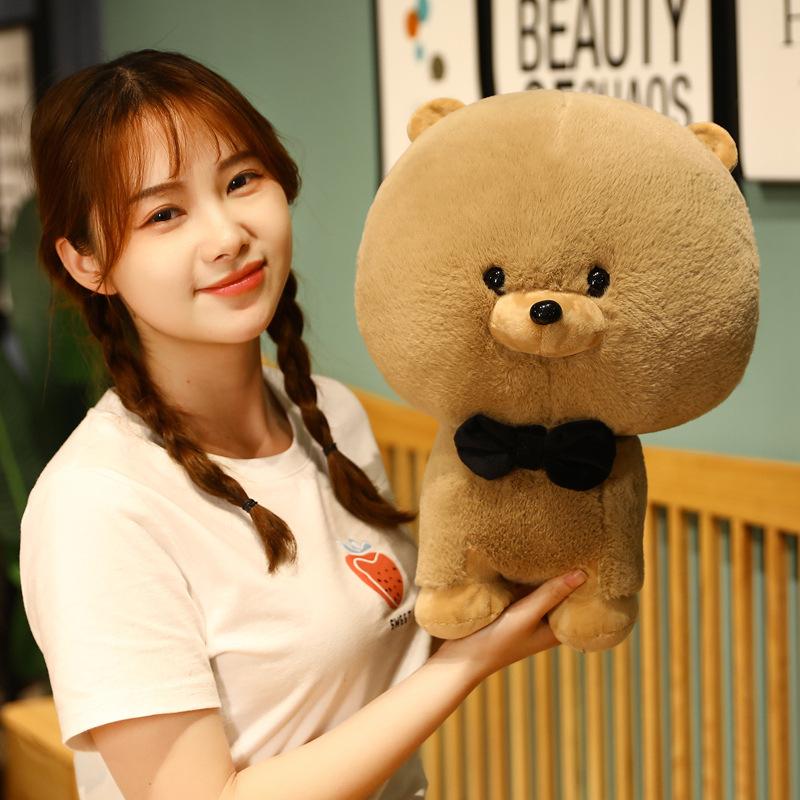 Cute Puppy Dog Doll Plush Toy Teddy Dog Pomeranian Doll Soothing Company Rag Doll Girl Birthday Gift