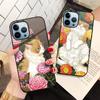 Cartoon Cute Cat Case For Iphone 14 13 11 12 Pro Max Mini Xs Xr X 7 8 6s Plus Se 2022 Tempered Glass Cover Animal Fundas