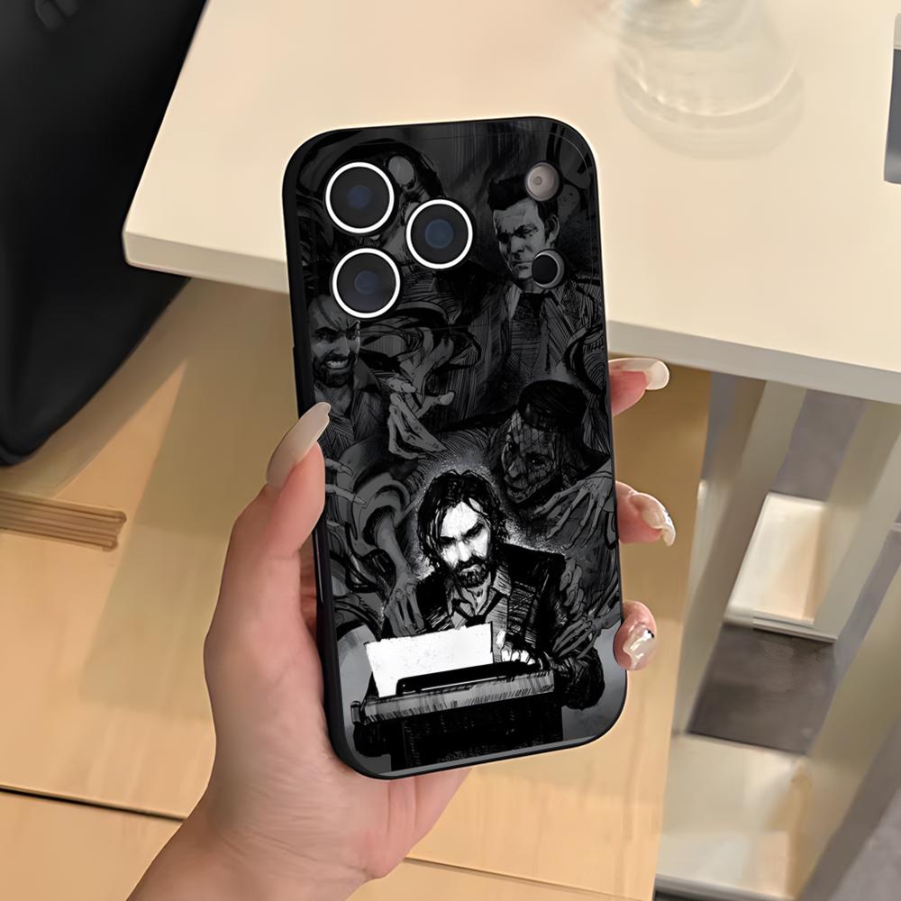 Чехол для телефона A-Alan W-Wake 2 для IPhone 17 Air 16 E Pro Max 15 14 13 Mini 12 Pro 11 Max Plus Черный Мягкий