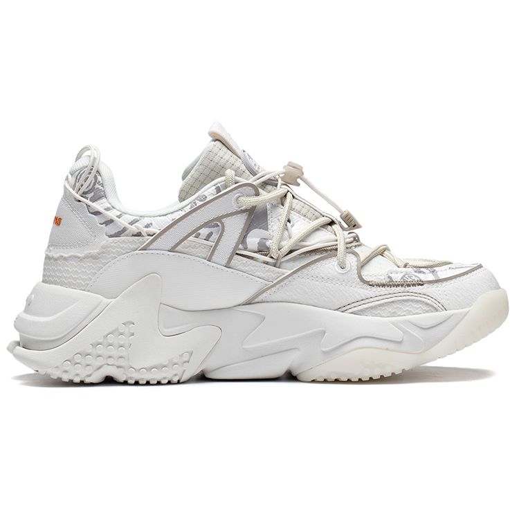 Li Ning CF Su Fabric Synthetic Leather Thousand Lines Pursuit Dream Theme Повседневные нескользящие износостойкие низкие спортивные туфли женские кроссовки AGLR172-5