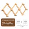 Wood Folding Wall Hanger Adjustable Width Expandable Clothes Hanger  Coat Hanging