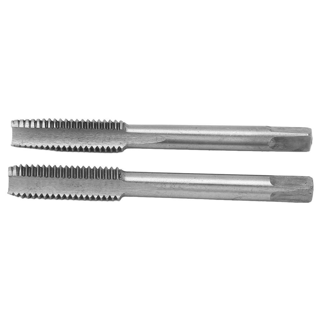 2PcsSet Metric Machine Tap High Speed Steel 3 Straight Flutes Screw Thread Tapping ToolM8x1.25