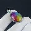 Rainbow Solar Pendant, Rainbow Solar Gemstone Handmade 925 Sterling Silver Jewelry Pendant For Women's Gifts, Gemstone Jewelry For Her