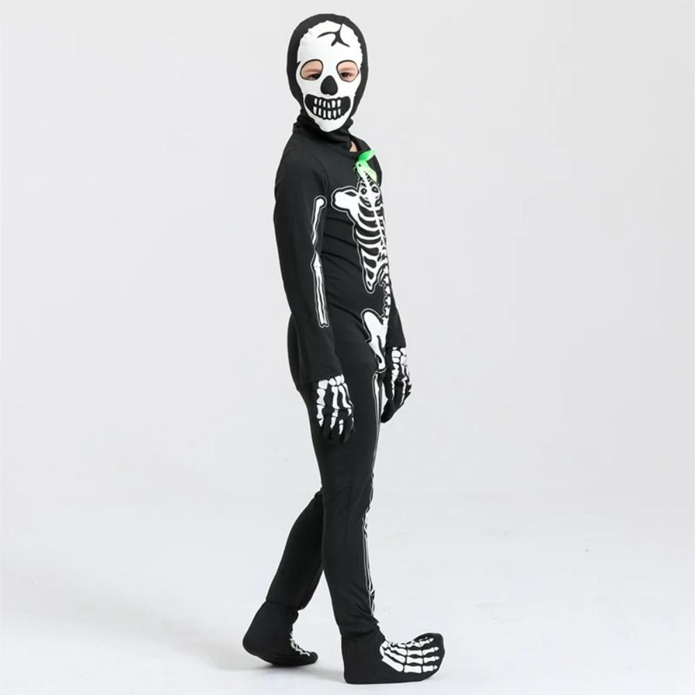 Dress Up Costumes Halloween Skull Costume Glow-in-the-Dark Performance Suit Men