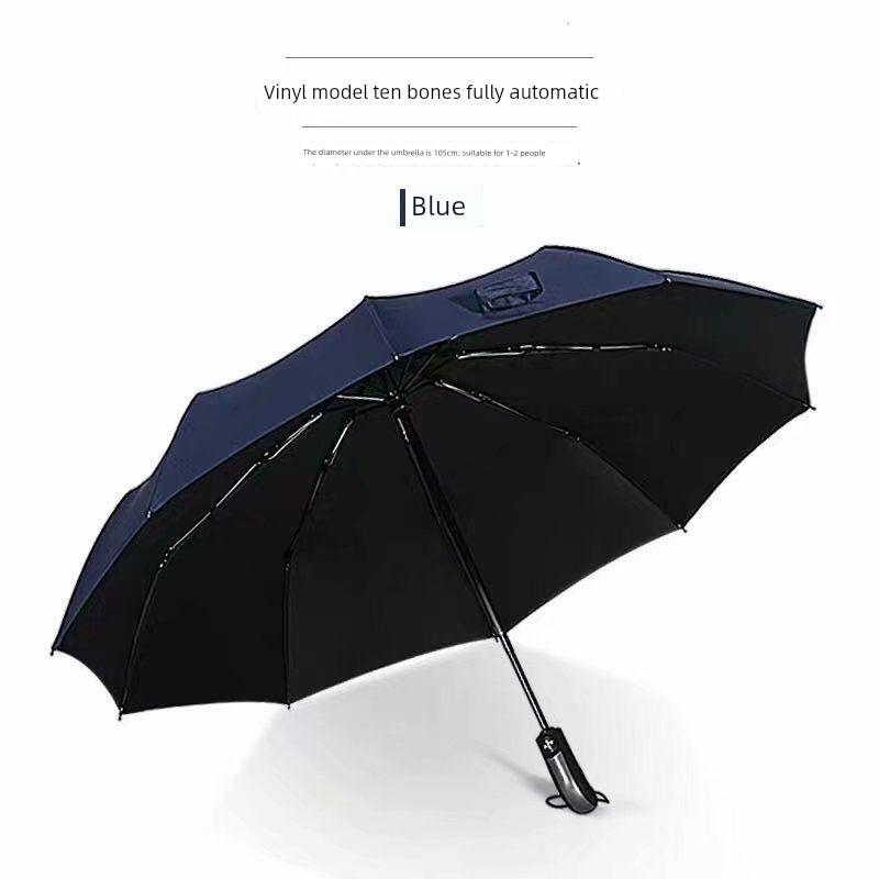 Business 24-Rib Storm-Resistant Umbrella, Double-Rib Large Folding Sun Umbrella, In-Stock, with Logo Printing, Promotional Umbrella