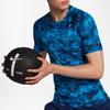 Nike Спортивная футболка с коротким рукавом с камуфляжным логотипом, мужские топы, синяя 828177-457