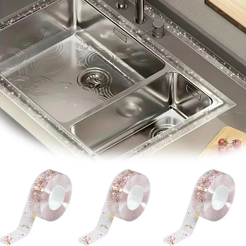 3m Kitchen Sink Waterproof Sticker Anti-mold Waterproof Tape For Bathroom Countertop Toilet Gap Self-adhesive Sealing Strip TapeGood product