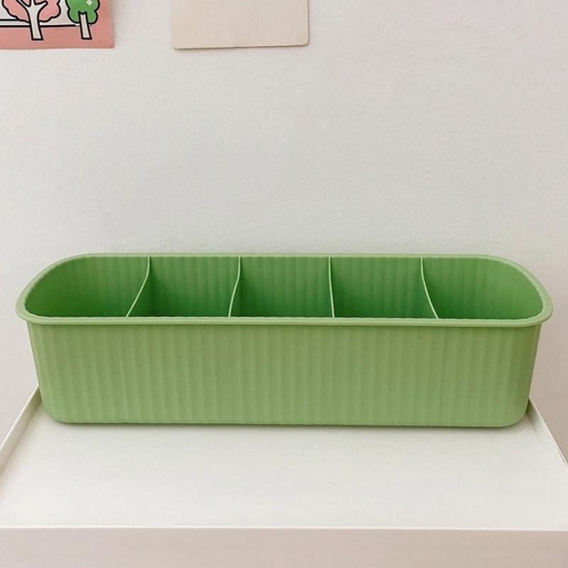 Multifunction Durable Plastic Desktop Storage Box for Organizing Tableware Cosmetics Ideal for Kitchen and Dresser