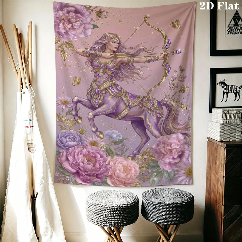 Centaur Wall Tapestry Aesthetic Wall Hanging Printed Fabric Blanket Decorative Tapestries for Bedroom Living Room Home Decor