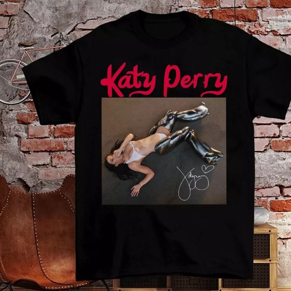 NEW Rare Katy Perry 2024 Woman_S World Signature Black All Size Shirt