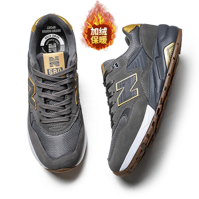 Spring and Autumn Cool Run with Padded Sneakers, Couple Casual, Retro Plush Running Shoes, Classic Versatile Casual Shoes