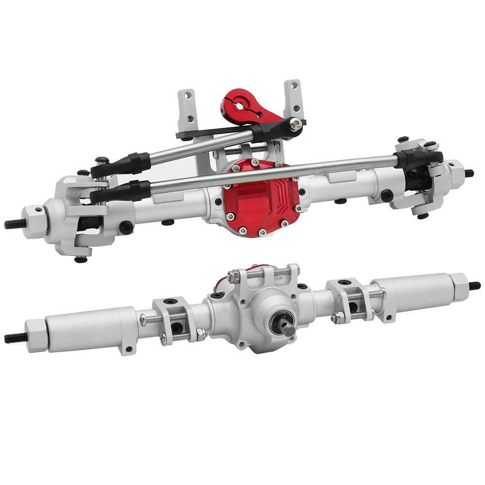 Комплект передней и задней оси SCX10 II из алюминиевого сплава с ЧПУ 30T/8T для 1/10 RC Crawler Axial AR44 90047 90046 AX90060 Builders Kit Upgrade
