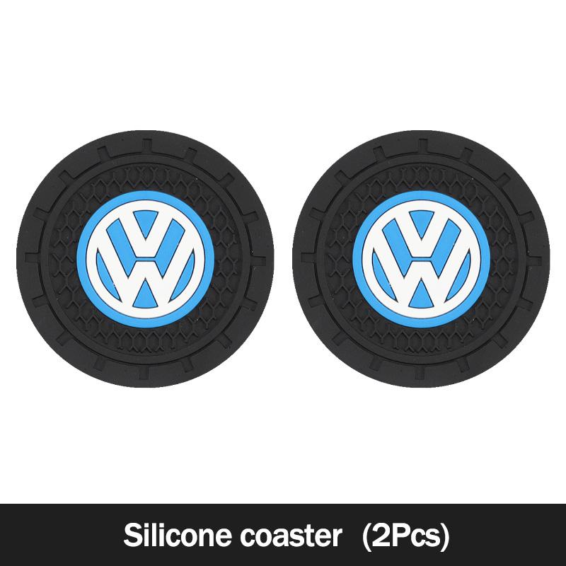 Для Volkswagen VW 2 шт. Автомобильные подставки под стаканы Матовая подставка под подстаканник из углеродного волокна Для VW Golf Passat b6 Jetta Аксессуары для интерьера автомобиля Декоративные подставки брелок