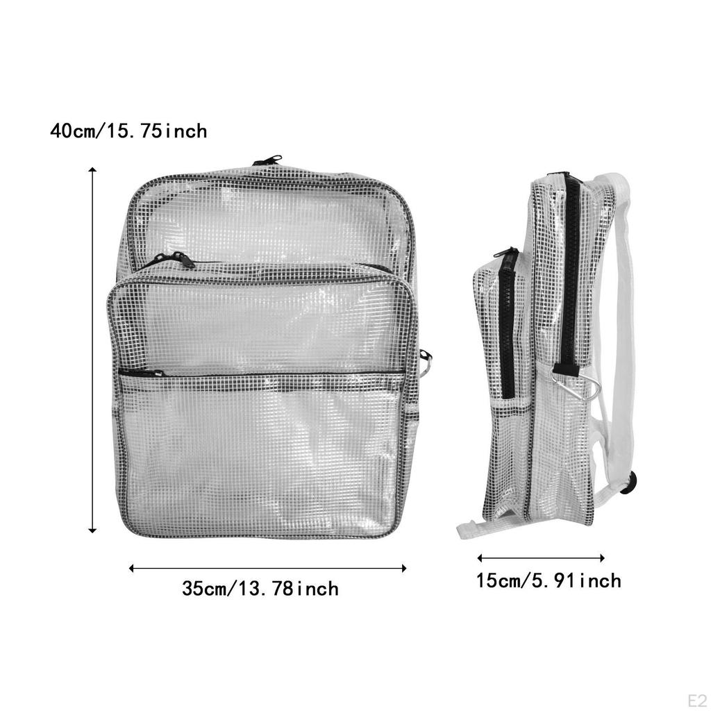 Компьютерный рюкзак Стильная сумка для инструментов инженера чистых помещений Многоцелевой Прозрачный