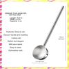 ABJJ Small Soup Ladle Metal Deep Spoon With Pour Spout 2 Oz Long Handle Gravy Ladles Heat-Resistant Stainless Steel 10.5 Inch 14