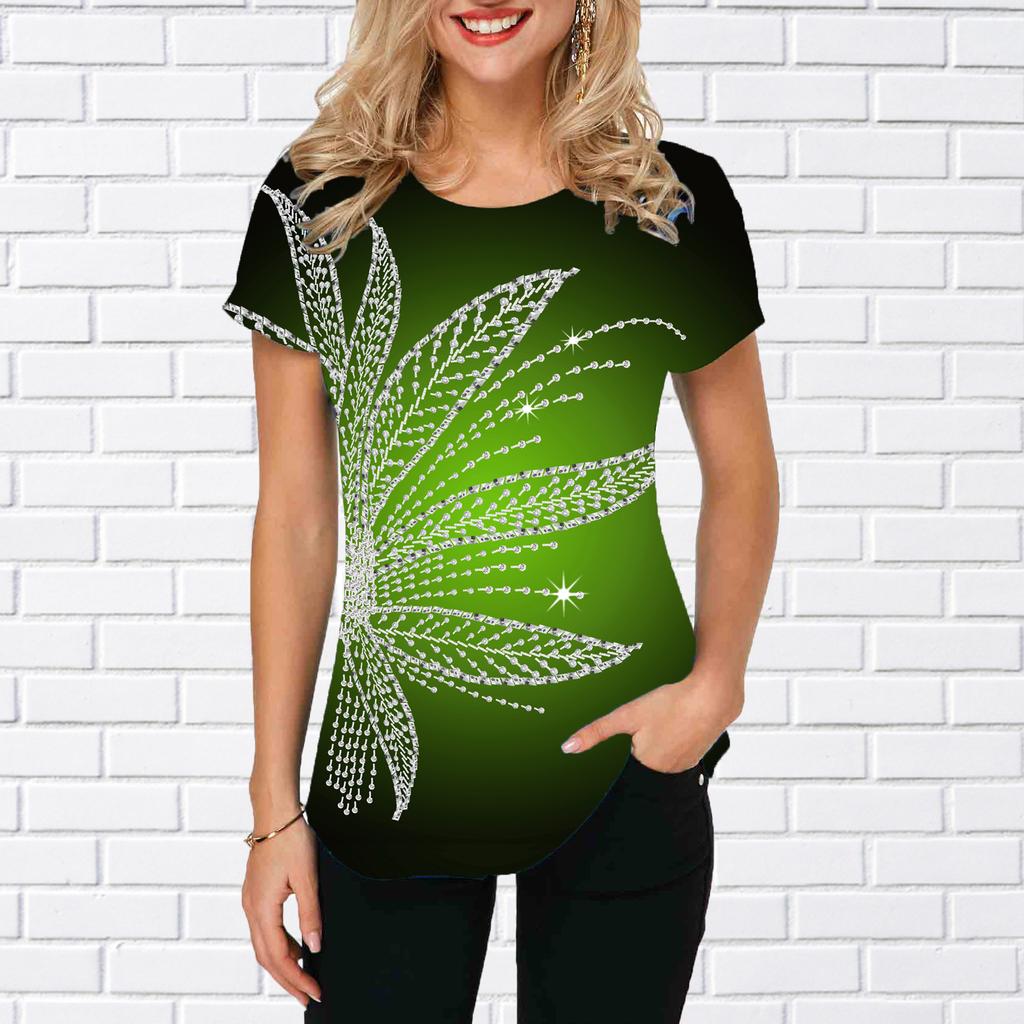 Женская летняя футболка трендовый принт ретро мода футболки с коротким рукавом повседневные с принтом топы