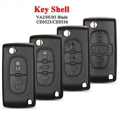 2/3 кнопки для Peugeot 207 307 308 407 607 807 для Citroen C2 C3 C4 C5 C6 чехол для автоматического дистанционного ключа Va2/Hu83 CE0523 CE0536