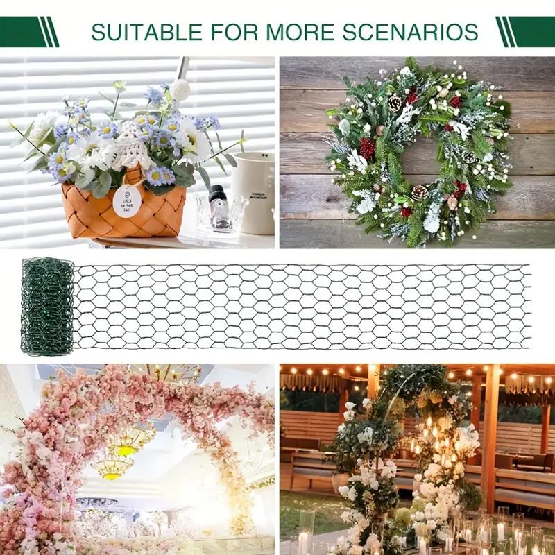 1 рулон железной проволочной сетки для курятника, подарок для любителей растений, сетка для цветочных композиций, многоцелевая, доступно несколько размеров