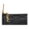 Saint Laurent Ysl Серия Sade Микро Кожа Ягненка Стеганая Сумка-Цилиндр Женская Сумка на Плечо Черный Бронзовый 796296-AAAJU-1000