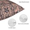 Boho Rose Gold Floral Mandala Square Pillowcase Polyester Linen Velvet Pattern Decorative Pillow Case Sofa Cushion Cover 45X45