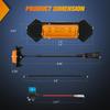 Nilight Front Grille Marker Light 4PCS 4LED Amber Lens Waterproof Dustproof Lights w/4Leads Harness 15A Fuse Compatible with 2016-2023 Toyota Tacoma
