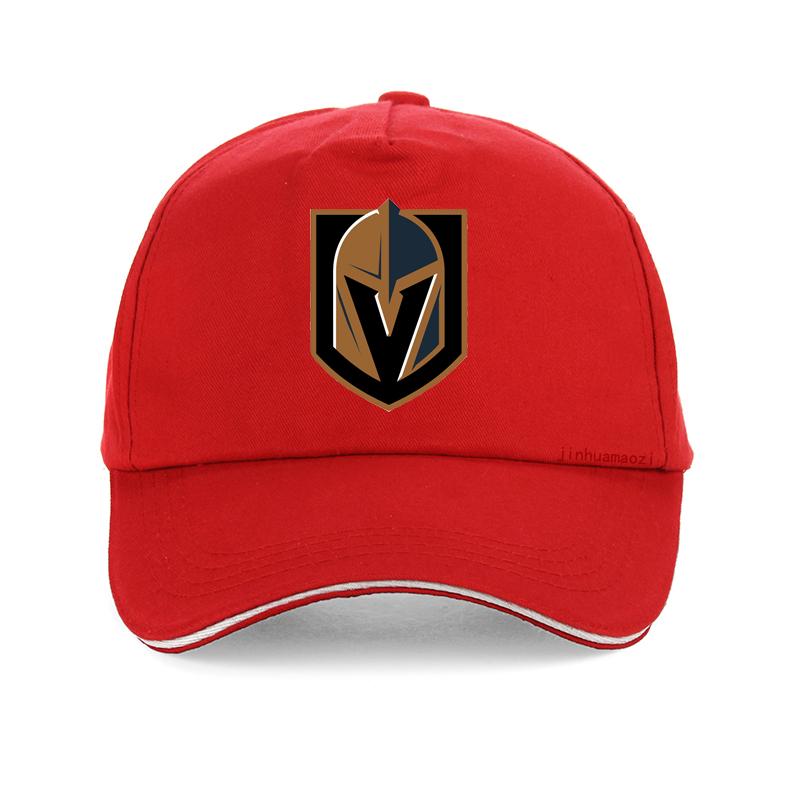 Vegas Fashion Casual Unisex Golden Knights Baseball Cap Fashion Striped Metal Helmet Print Cool Unisex Hip Hop Hat
