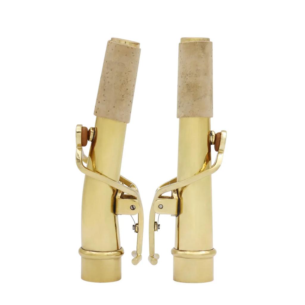 IRIN 2Pcs Bb Soprano Saxophone Neck Brass Sax Curved Neck Straight Neck Professional Woodwind Instrument Parts & Accessories