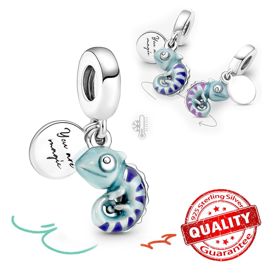 Горячая Распродажа 925 Стерлинговое серебро Медь Разноцветный и Черный Маленький Шарм-Подвеска Дракон Подходит для Браслета Прекрасные Циркониевые Аксессуары Подарки