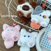 So Cute Plush Cat Keychain: Soft Long Tail Doll Charm for Backpack Accessories