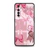 Мягкий ТПУ Чехол для Realme 11 10 9 Pro Plus GT2 GT3 GT5 C21 C25 C35 C53 C55 C67 Pro 5G Ударопрочный Чехол для Телефона Розовый Бант с Узором Банта