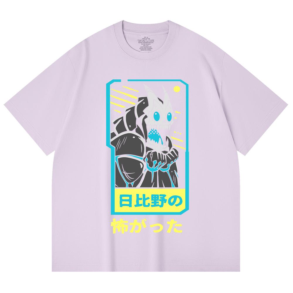 230 г/м² 100% хлопок Kaiju No 8 V20 Принт Кафки Унисекс Тяжелая хлопковая футболка