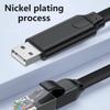 Отладочный кабель USB на RJ45 с защитой от электростатического разряда, совместимый с Win 8/10, Plug and Play, поддерживает горячую замену