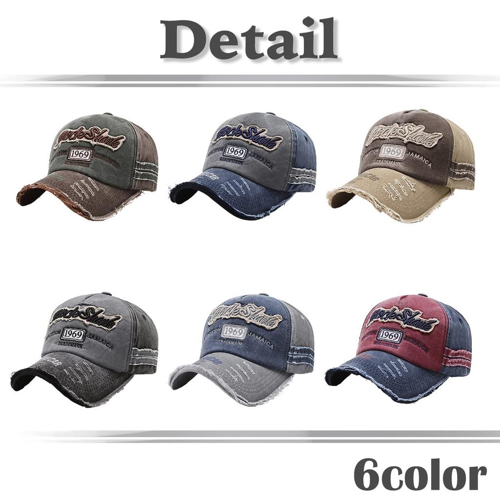 English American CA524 [White Fang] Hat, Letters, Logo, Cap, Casual, Distressed, Vintage, Sports, Men's, Women's, (Blue)