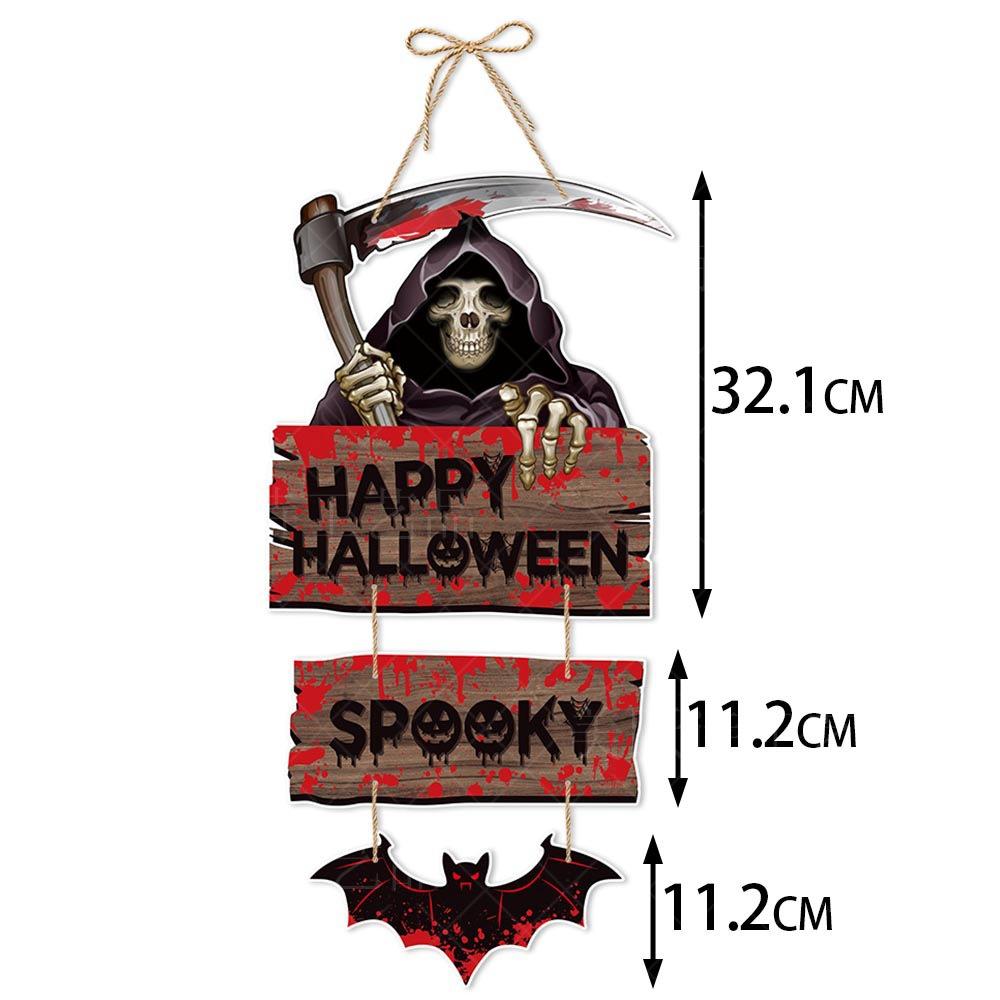 Halloween House Decoration Scary Halloween Hanging Door Yard Signs Outdoor