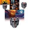 Halloween Skull Decor Figurine With Latex Material For Festive Atmosphere