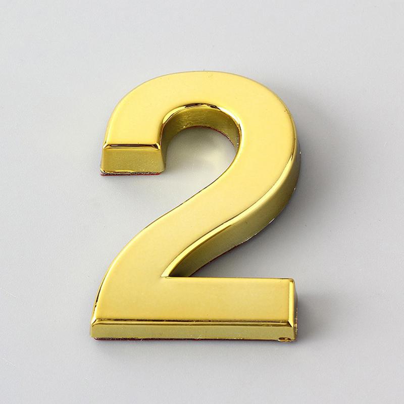 3,9-дюймовая табличка на дверь из АБС-пластика с гальваническим покрытием, цифровая вывеска с номером отеля, номер дома в отеле, цифровая табличка с номером дома, золото, серебро, черная, бронза