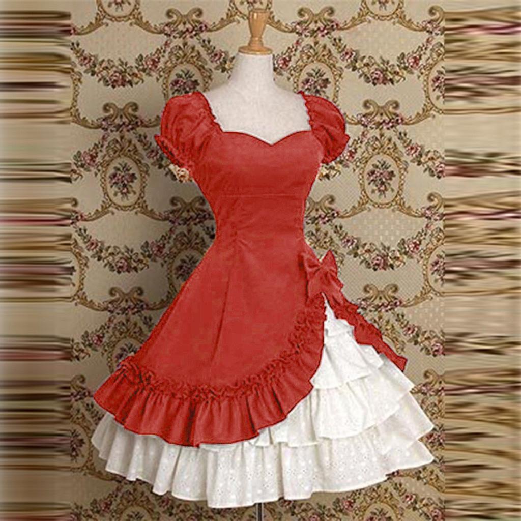 Модное женское винтажное готическое придворное платье, юбка-торт, кружевное платье