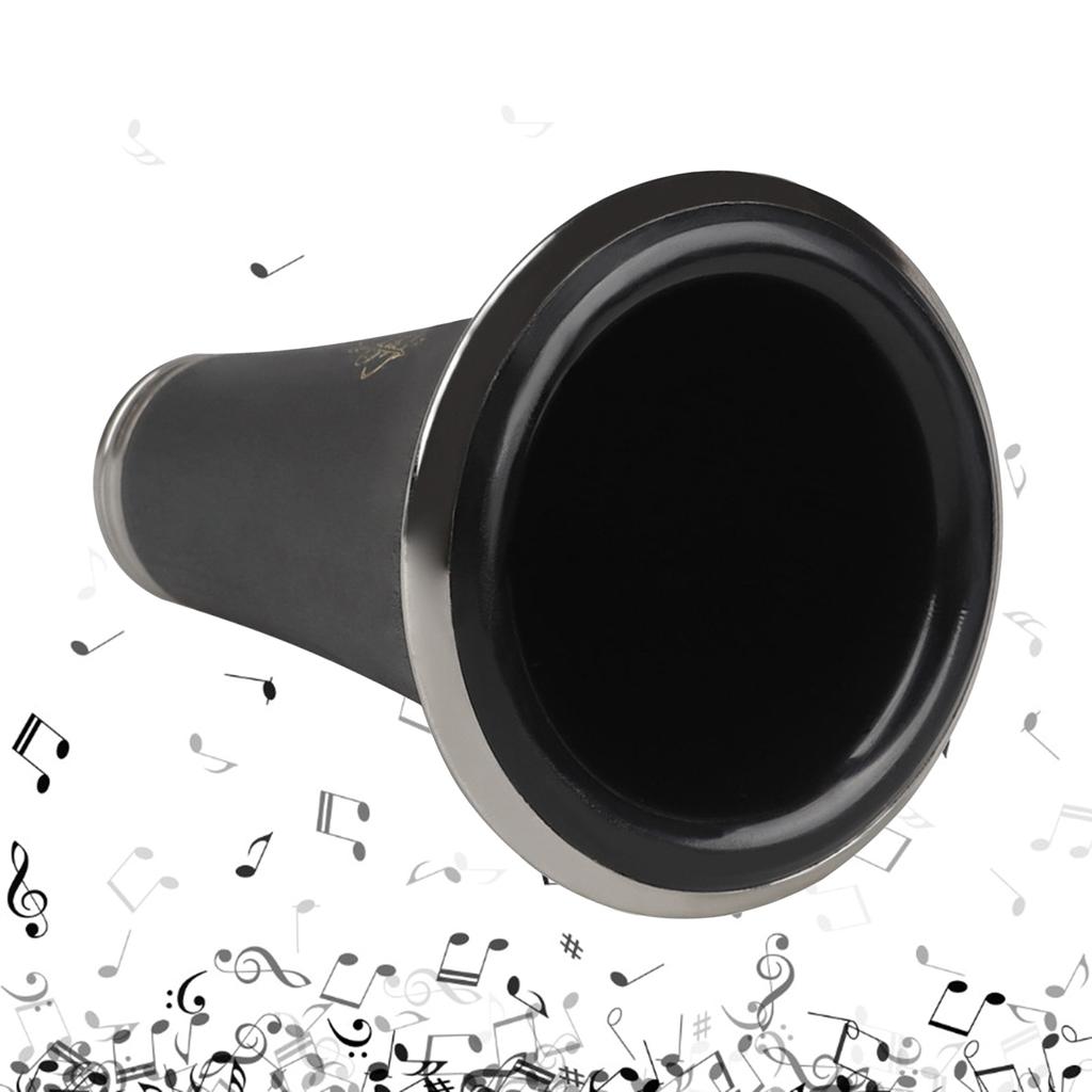 Clarinet Alloy Trumpet Bakelite Speaker Bells Mouth Clarinet Bells Mouth Woodwind Accessories Shockproof and Crack-Proof