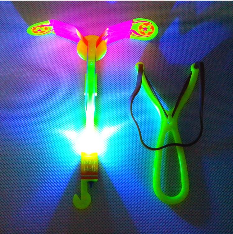 Colorful Led Sling Shot Toy Arrow Copter Perfect For Fun Indoor And Outdoor Play