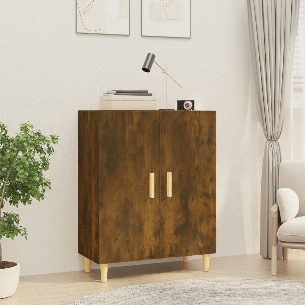 Vidaxl Szafka, Przydymiony Dąb, 70X34X90 Cm, Materiał Drewnopochodny