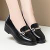 Fashion Luxury Designer Women Loafers Flat Shoes Height Increasing Black Footwear Slip-on Moccasins Casual Wedge Soft Leather Shoes