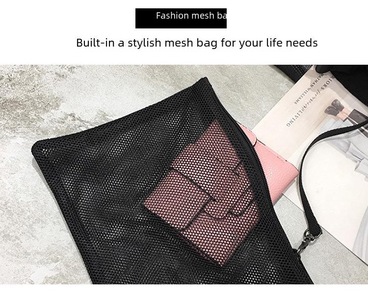 Большая вместительная модная дорожная сумка для йоги - повседневный однотонный рюкзак в студенческом стиле